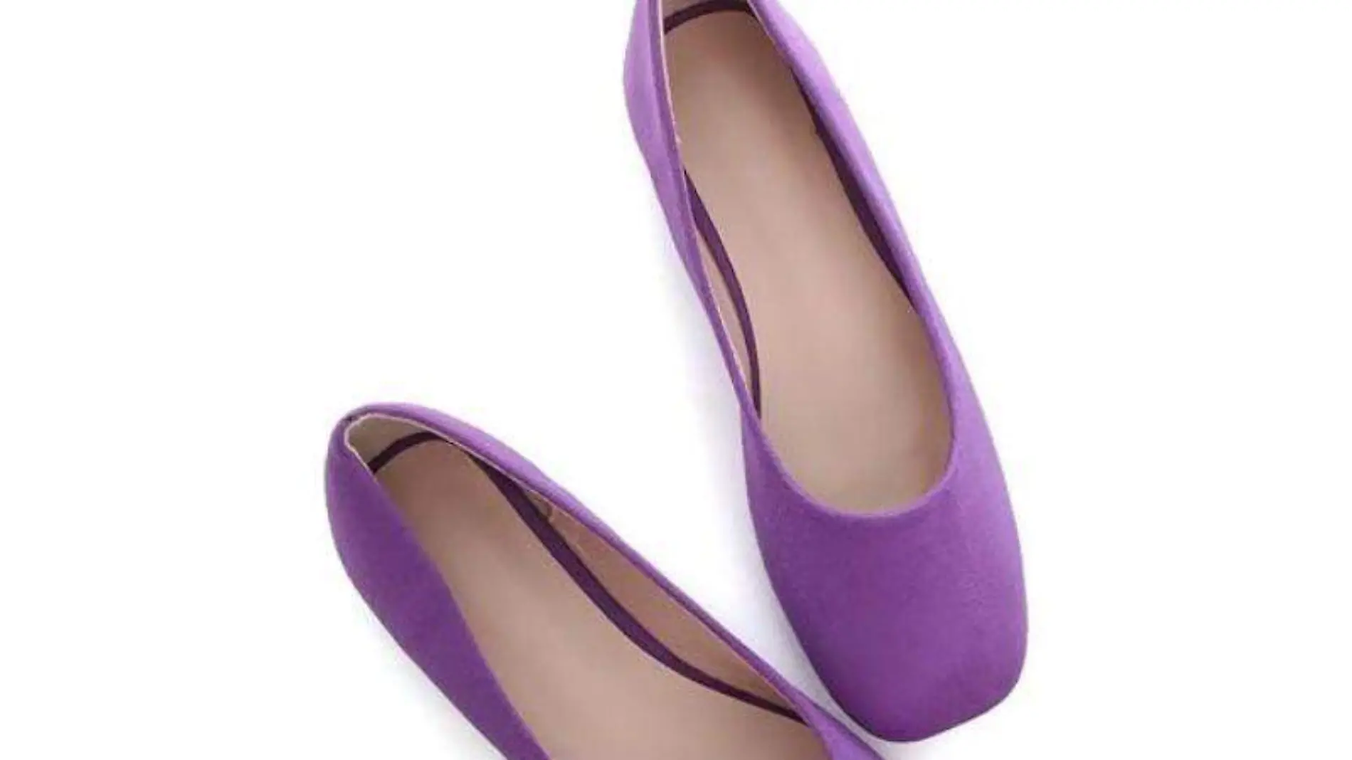 flats moradas de gamuza